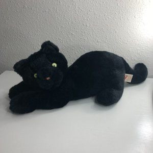 VINTAGE DAKIN BLACK HALLOWEEN SCAREDY CAT PLUSH